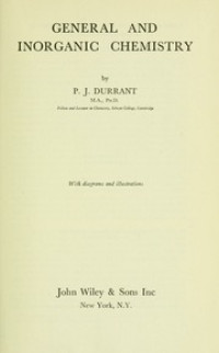 Image of General and inorganic chemistry