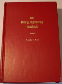 Image of MINING ENGINEERS' HANDBOOK VOLUME 2